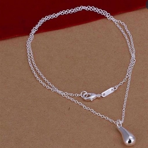 LAST ONE‼️  925 Sterling Silver Waterdrop Jewelry Set - Picture 6 of 11